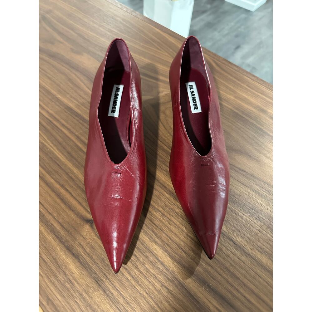 Jil Sander Kitten Heel Leather Pump Size 39(9) - Picture 3 of 11